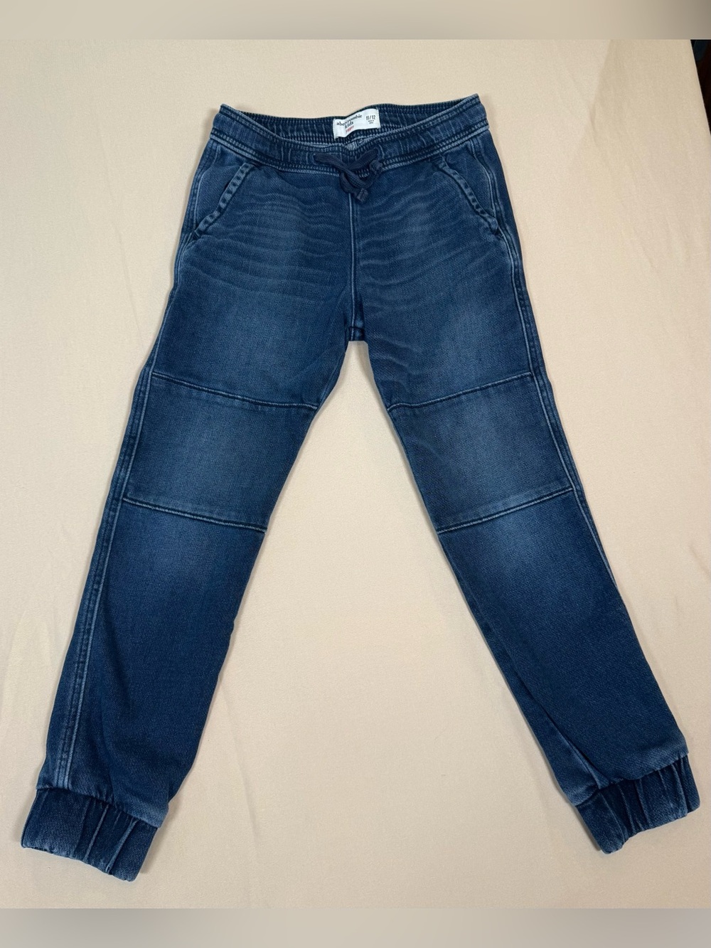 Abercrombie Kids Dark Blue Joggers, Size 11/12.